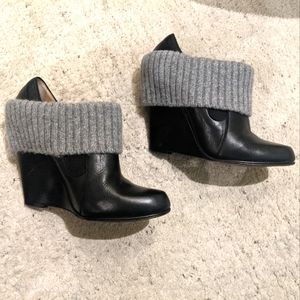 Bally wedge ankle booties
